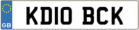 Trailer License Plate